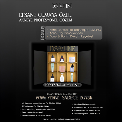 DS V-LINE Professional Acne Master Set – Uzman ve Klinik Kullanım İçin Özel Efsane Cuma Paketi