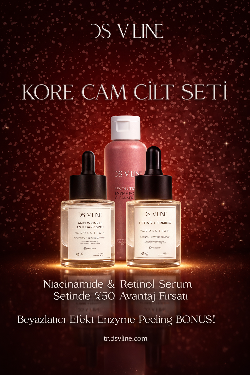 KORE CAM CİLT SETİ %50 AVANTAJ + ENZYME PEELING BONUS